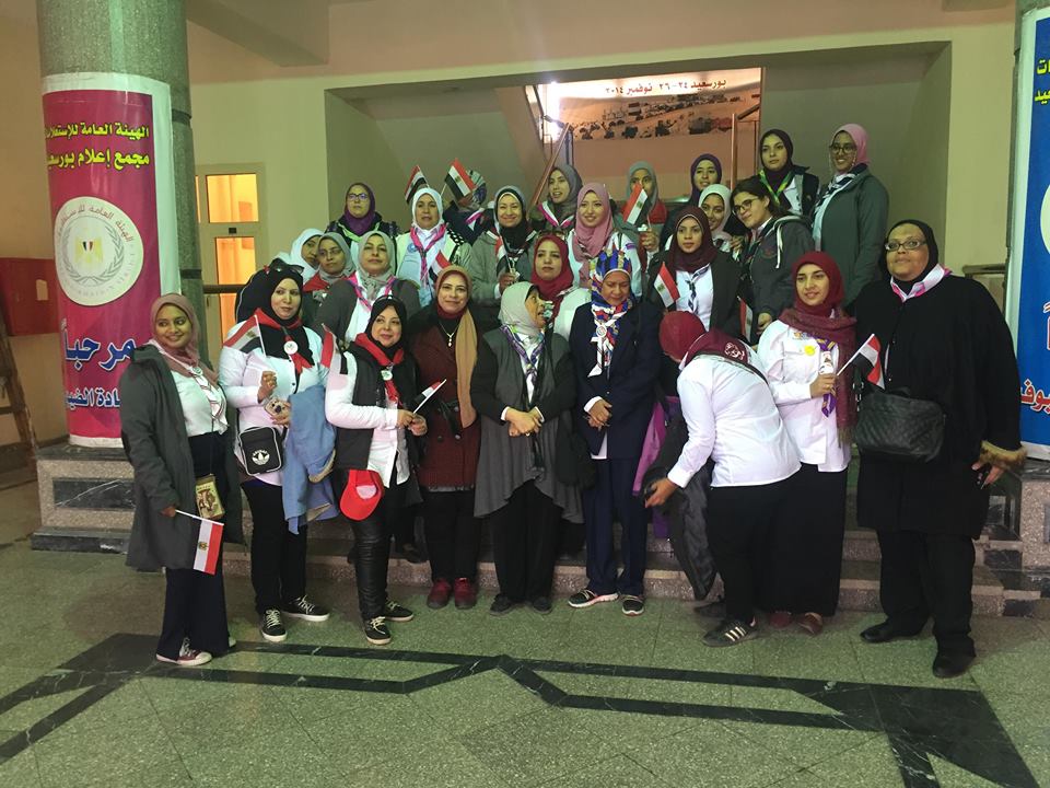 وفد جمعية المرشدات المصرية يتعرف علي أنشطة إعلام بورسعيد