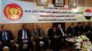 الغضبان خريجى الأزهر وبيت العائلة يقدمون التهنئة بكاتدرائية بورسعيد