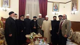 خريجى الأزهر وبيت العائلة ببورسعيد يهنئون الأقباط الأرثوذكس بعيد الميلاد المجيد