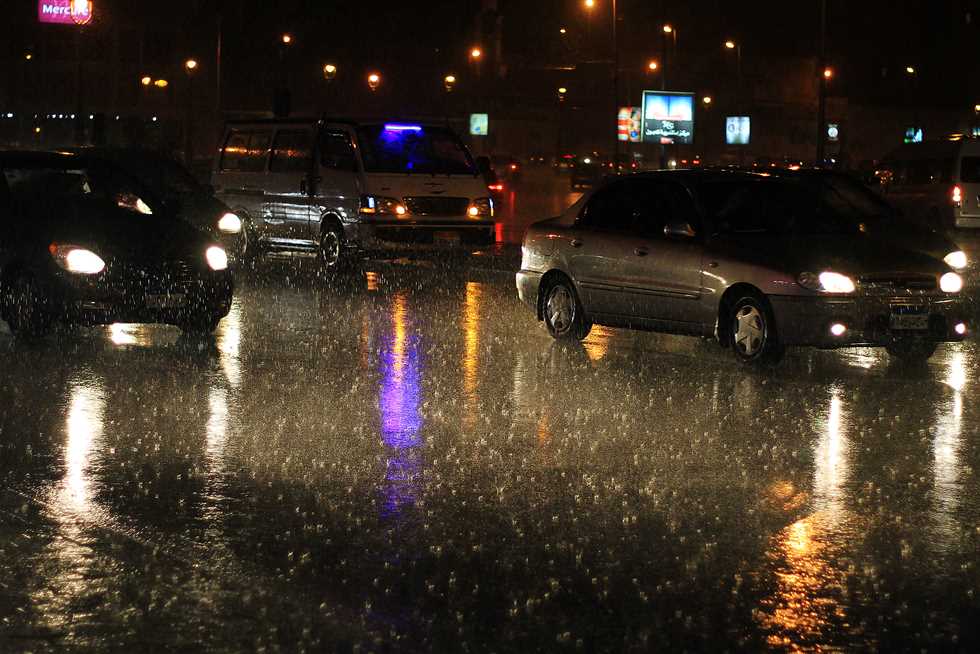 سقوط أمطار غزيرة على محافظة البحيرة