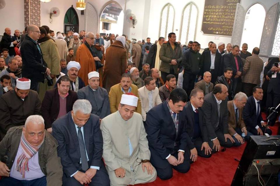 محافظ القليوبية يفتتح مسجد المشايخ بقرية الرملة