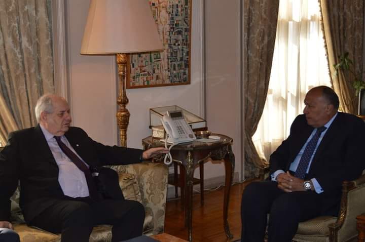 وزير الخارجية يستقبل نائب وزير الخارجية اليوناني