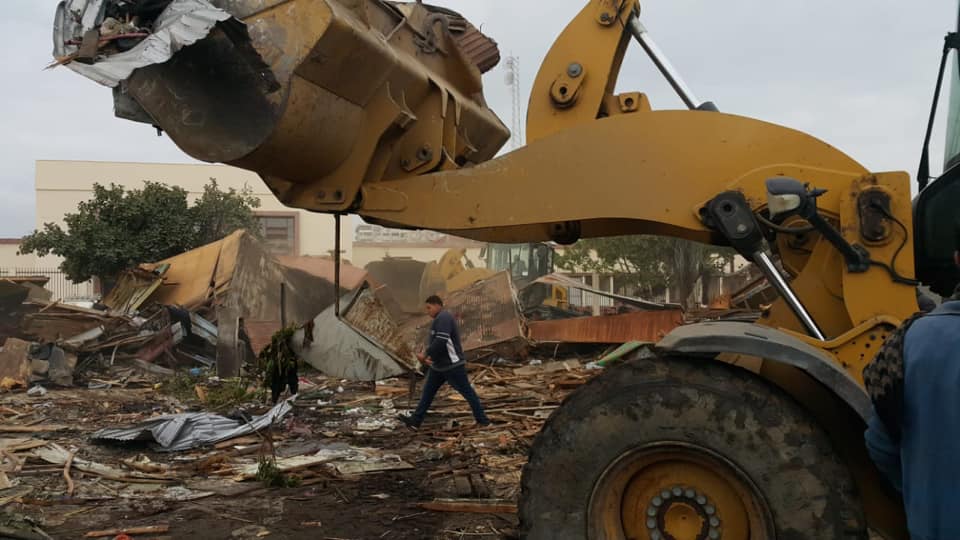 إزالة ٢٢٩ كشك بجوار محطة سكة حديد بورسعيد