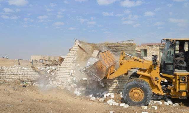 إزالة 369 حالة تعدي على أراضي الدولة في بني سويف