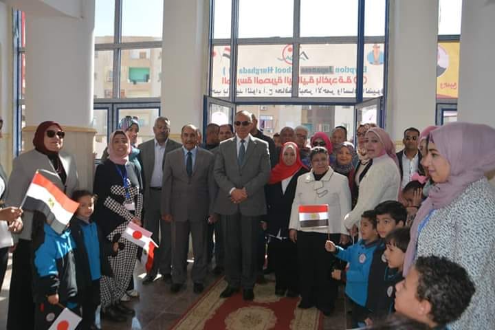 محافظ البحر الاحمر يفتتح المدرسة المصرية اليابانية رقم 1بمدينة الغردقة