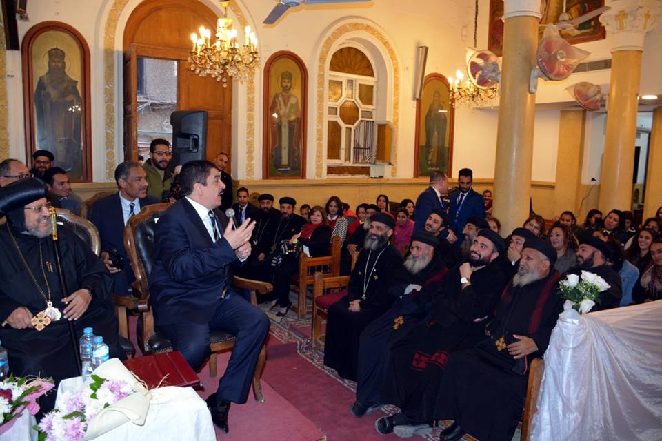 محافظ القليوبية يشهد مؤتمر جماهيري بمطرانية شبرا الخيمة