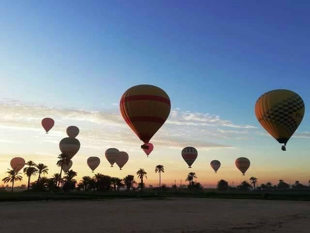 700 سائحا يحلقون فى سماء الأقصر على متن 30 رحلة