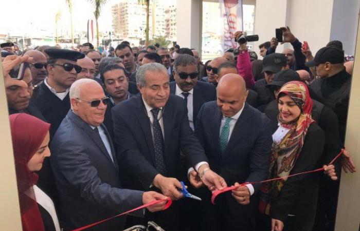 وزير التموين ومحافظ بورسعيد يشهدان افتتاح أكبر سوق أسماك بالشرق الأوسط