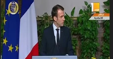 الرئيس الفرنسي يوجه الشكر للسيسي على حفاوة الاستقبال والضيافة
