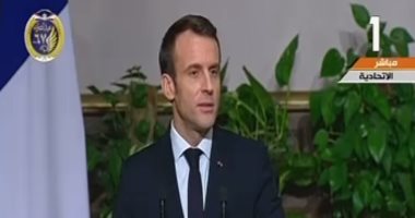 الرئيس الفرنسي يشيد برؤية السيسى العميقة في حرية العبادة
