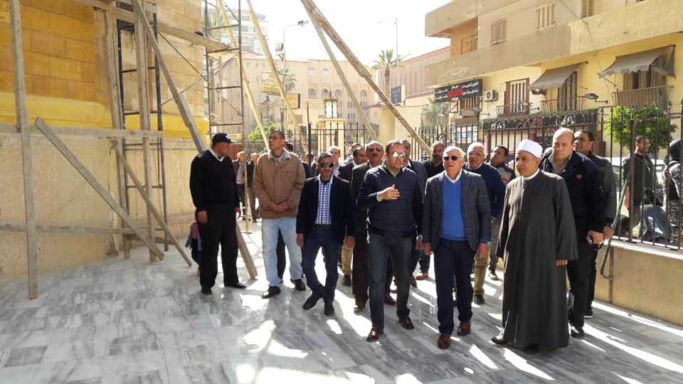 محافظ بورسعيد يشدد بسرعة الانتهاء من أعمال تطوير مسجد لطفي شبارة
