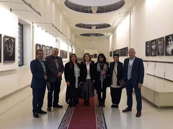 رئيس جامعة حلوان يشهد افتتاح فعاليات معرض تجاعيد