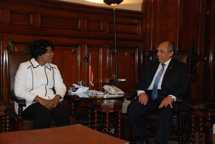 أبوستيت يستقبل وزيرة الثروة السمكية والانتاج الحيواني الزامبية