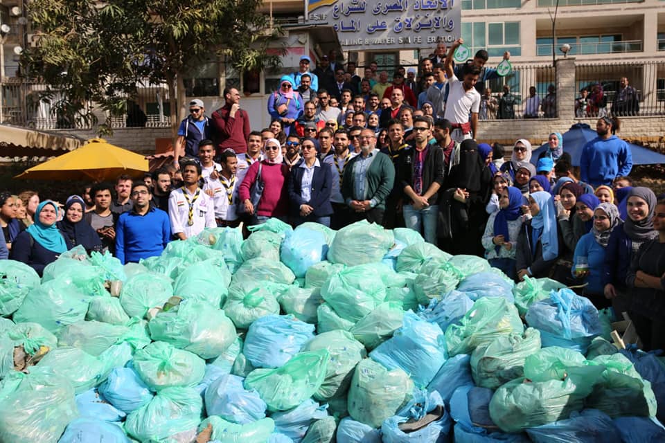 وزيرة البيئة: رفع أكثر من 3 طن مخلفات خلال 3 ساعات في مبادرة شباب للنيل