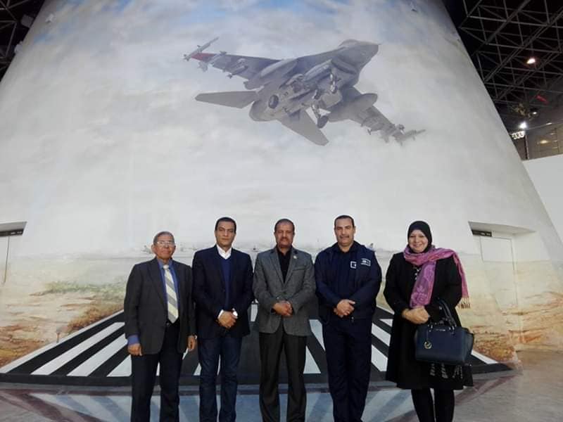 نقابة المهن العلمية بالسويس تزور متحف  القوات الجوية المصرية