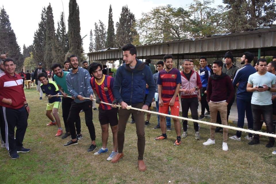 جامعة مدينة السادات تحتفل بيوم رياضى موحد بين كليات الجامعة