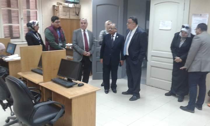 نائب ر ئيس جامعة الإسكندرية  يتفقد أعمال التطوير بمستشفى المواساة