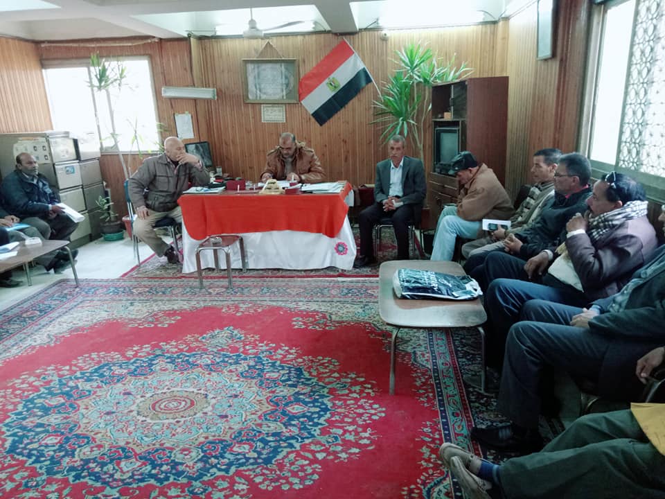 جدول اعمال اجتماع الادارة الزراعيه بابشواي الفيوم