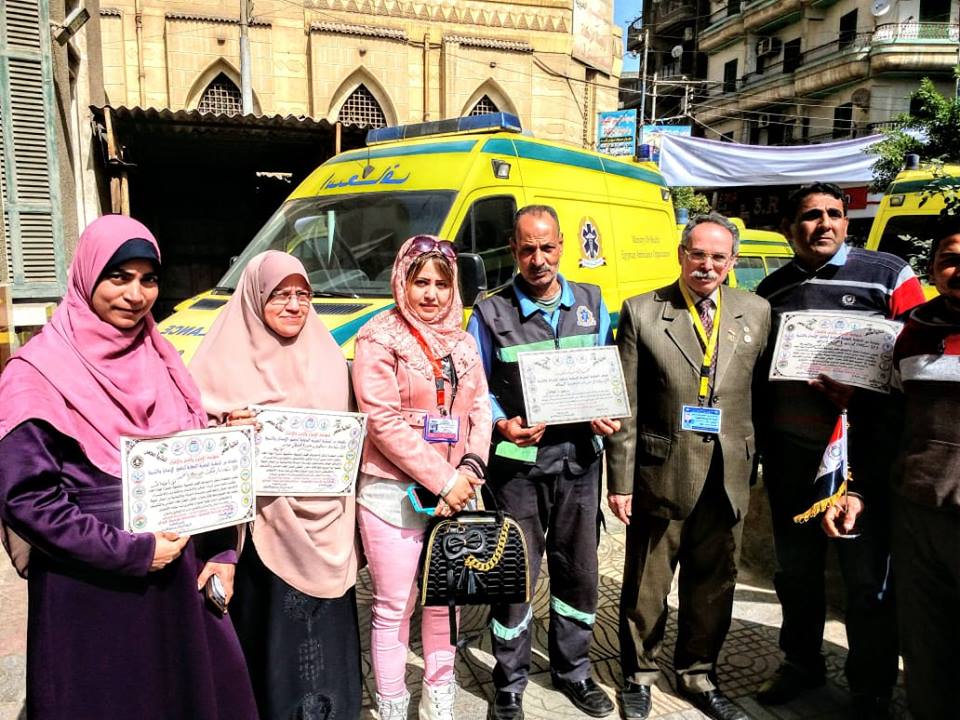 المنظمة المصرية الدوليه لحقوق الانسان والتنمية بمستشفى ميت غمر العام 