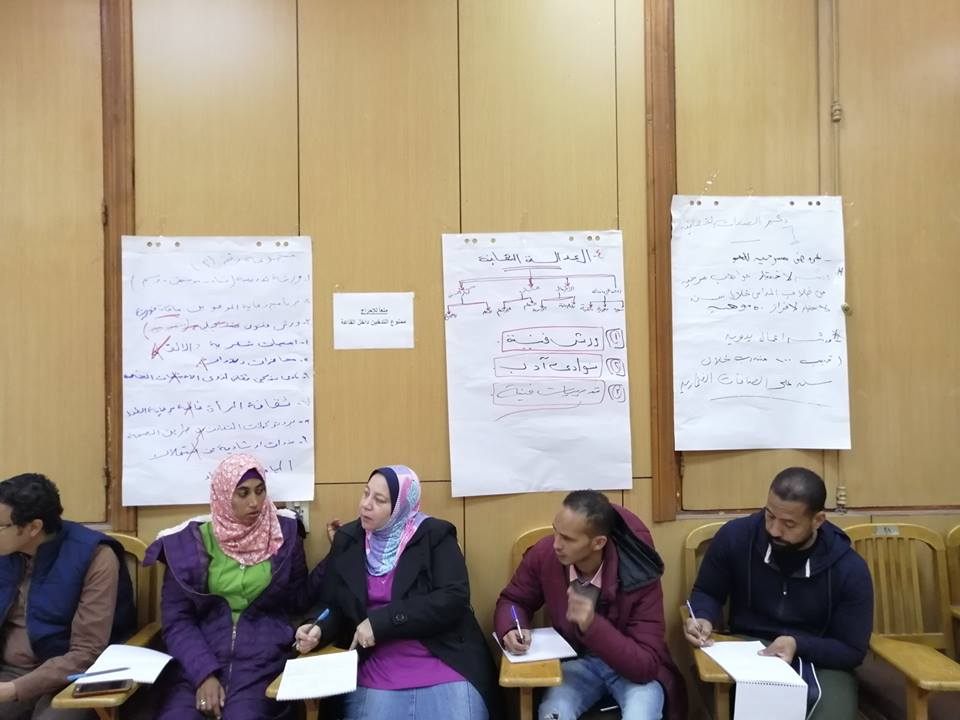 أساليب مواجهة الصعوبات بورشة التخطيط للمشروعات بمصر الجديدة