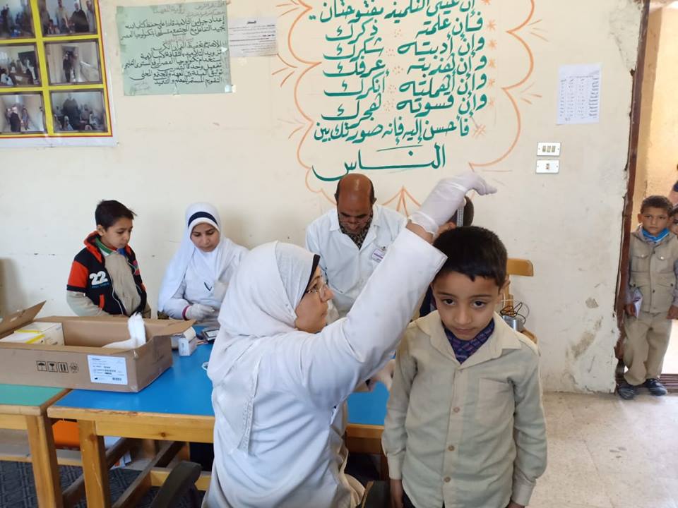 صحة ابشواى : متابعة أعمال الحملة القومية للكشف عن الأنيميا 