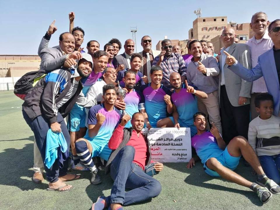 شباب الحصايا يفوز على عنيبة 2-1 ويحصل على المركز الاولى بدورى المراكز بأسوان