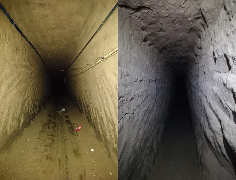 إكتشاف وتدمير عدد (9) فتحة نفق على الشريط الحدودى بشمال سيناء