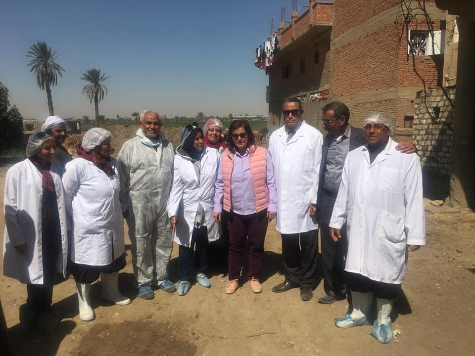 ”نائب وزير الزراعة” و ”محافظ الفيوم” يتفقدان الحملة القومية للتحصين بالمحافظة