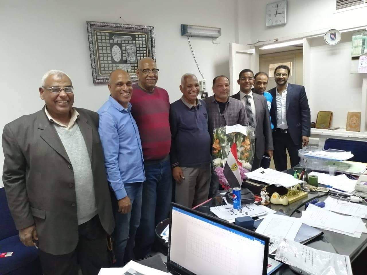 وفد نادى أسوان يزور وكيل الرياضة بأسوان لتقديم التهنئة