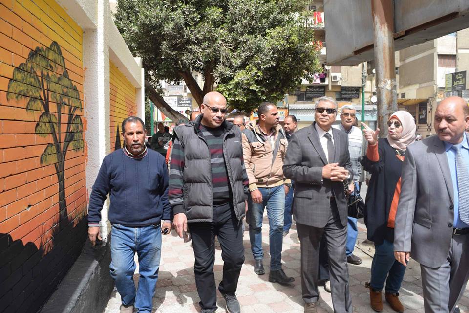 مبادرة ” أجمل مدينة ” تزين شوارع وأسوار مدارس المنيا