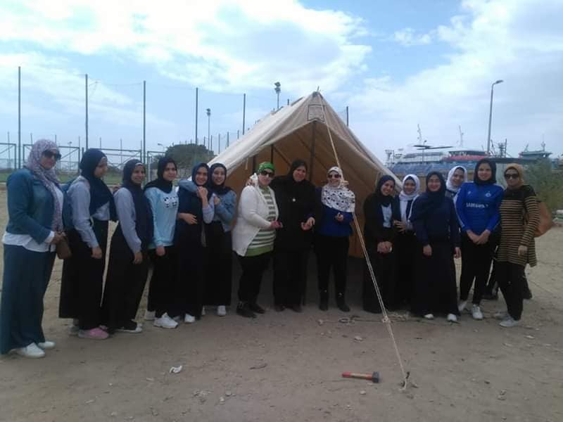 تنظيم معسكر عمل داخل جمعية الكشافة البحرية فرع السويس