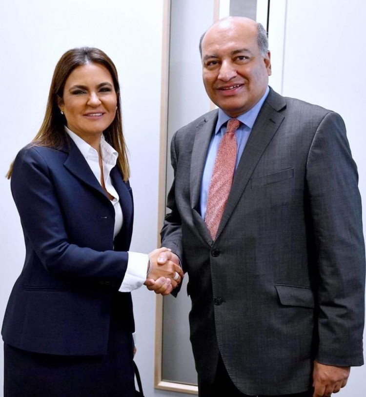 وزيرة الإستثمار تبحث مع رئيس البنك الأوروبى تطوير السكك الحديدية والكهرباء بمصر
