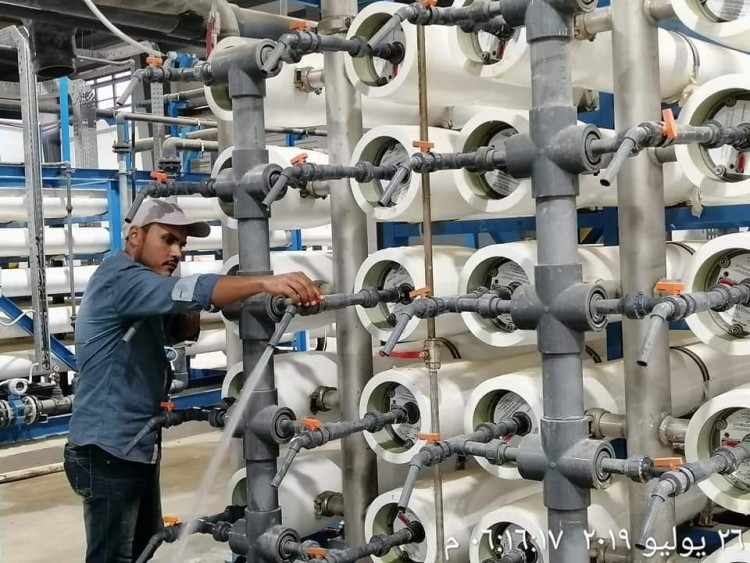 بدأ تشغيل محطة تحلية المجزر الألي بشلاتتين