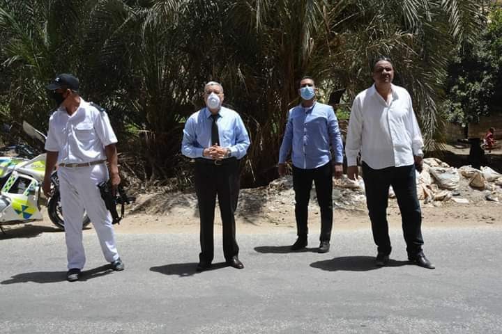 محافظ المنيا يتابع حملات إزالة التعديات بمنطقة ابوفليو
