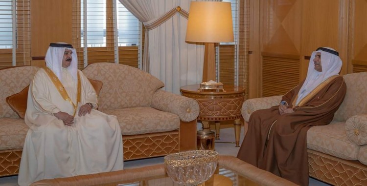 ملك مملكة البحرين يستقبل رئيس البرلمان العربي