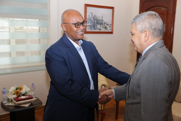 الفريق أسامة ربيع يبحث سبل التعاون مع هيئة الموانئ البحرية السودانية في مجالات تطوير الموانئ والتدريب الفني