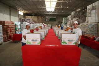 12 ألف كرتونة مواد غذائية توزعها الأورمان على الأسر غير القادرة فى قرى ونجوع ومراكز كفرالشيخ