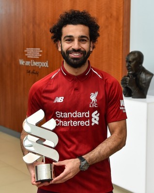 صلاح يفوز بجائزة أفضل لاعب في ليفربول عن شهر أبريل