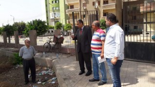السكرتير المساعد لمحافظة القليوبية يتفقد أعمال النظافة بمدينة بنها