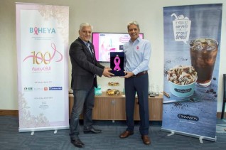 "بهية" تستقبل تبرعات بقيمة 100,000  لحملتها ضد سرطان الثدي