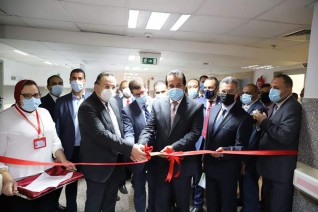 وزير التعليم العالي ورئيس جامعة الإسكندرية يفتتحان وحدة قسطرة القلب وبنك الدم العلاجي