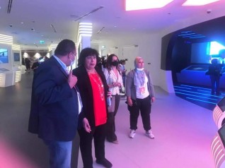 وزيرة الثقافة فى زيارة الجناح المصري بمعرض إكسبو دبي