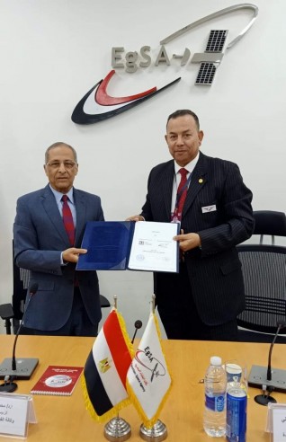 جامعة المنصورة الجديدة توقع بروتوكول تعاون مع وكالة الفضاء المصرية