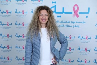 جيهان عبدالله في زيارة خاصة لدعم محاربات مستشفى بهية