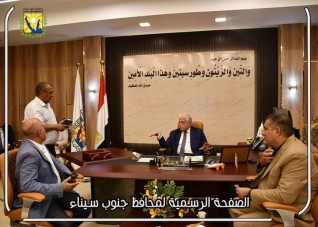 محافظ جنوب سيناء يستقبل رئيس جهاز تعمير سيناء