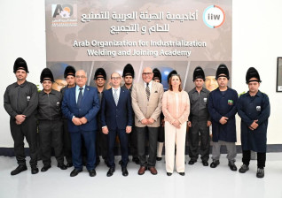 رئيس الهيئة العربية للتصنيع والرئيس التنفيذي للمعهد الدولي للحام يشهدان افتتاح أكاديمية الهيئة العربية للتصنيع للحام والتجميع