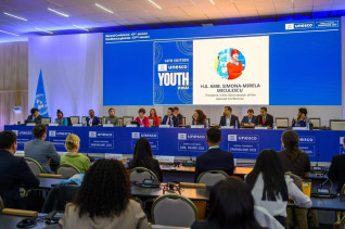 الطالب محمد نجيب من جامعة المنيا يمثل مصر في المنتدى الرابع عشر لشباب اليونسكو بأوزبكستان