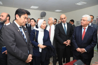 وزيرا التعليم العالي والتربية والتعليم يستقبلان وزير التعليم الياباني بمعهد الكوزن المصري الياباني